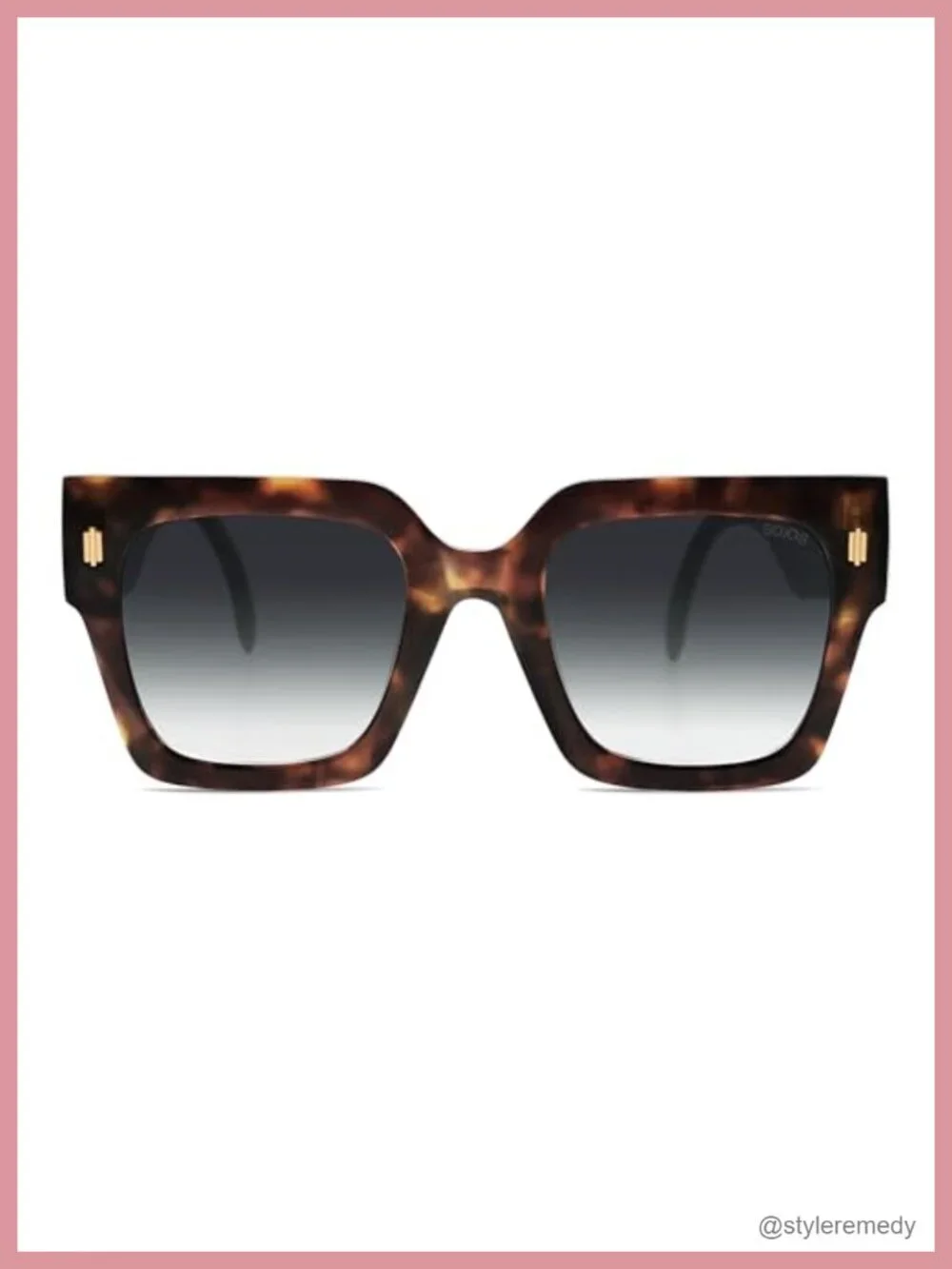 Vintage Oversized Square Sunglasses UV400 Polycarbonate Lens Non-Polarized